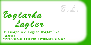 boglarka lagler business card
